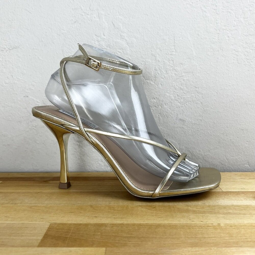 Steve Madden Gold Strappy Heels
